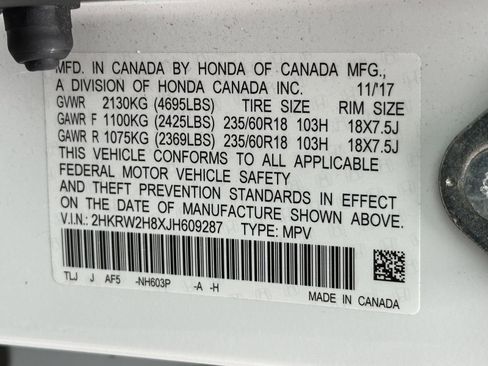 Used 2018 Honda CR-V EX-L image 15