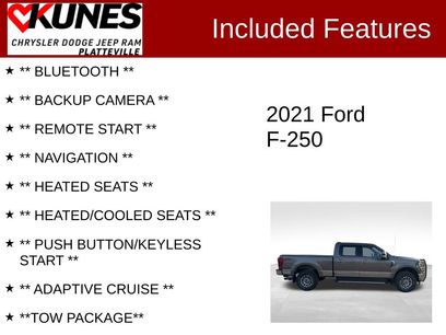 Used 2021 Ford F250 Lariat w/ Lariat Ultimate Package