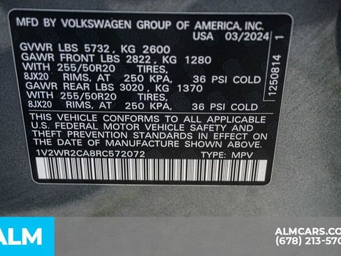 Used 2024 Volkswagen Atlas SE image 61