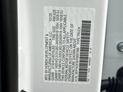 Certified 2026 Honda Ridgeline RTL image 34