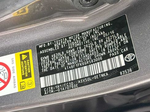 Certified 2016 Toyota Camry LE FWD image 11