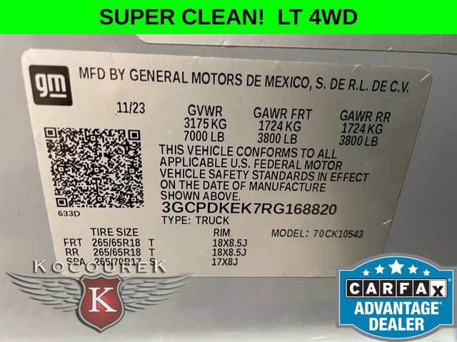 Used 2024 Chevrolet Silverado 1500 LT AWD/4WD image 26