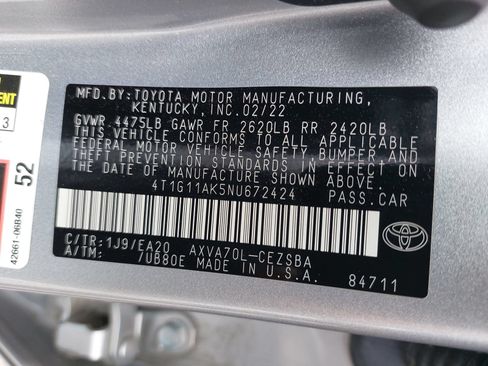 Used 2022 Toyota Camry SE FWD image 36