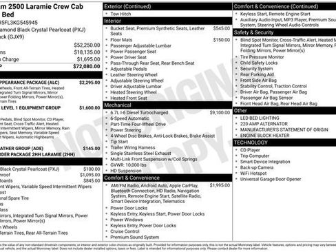 Used 2019 RAM 2500 Laramie w/ Black Appearance Package image 45