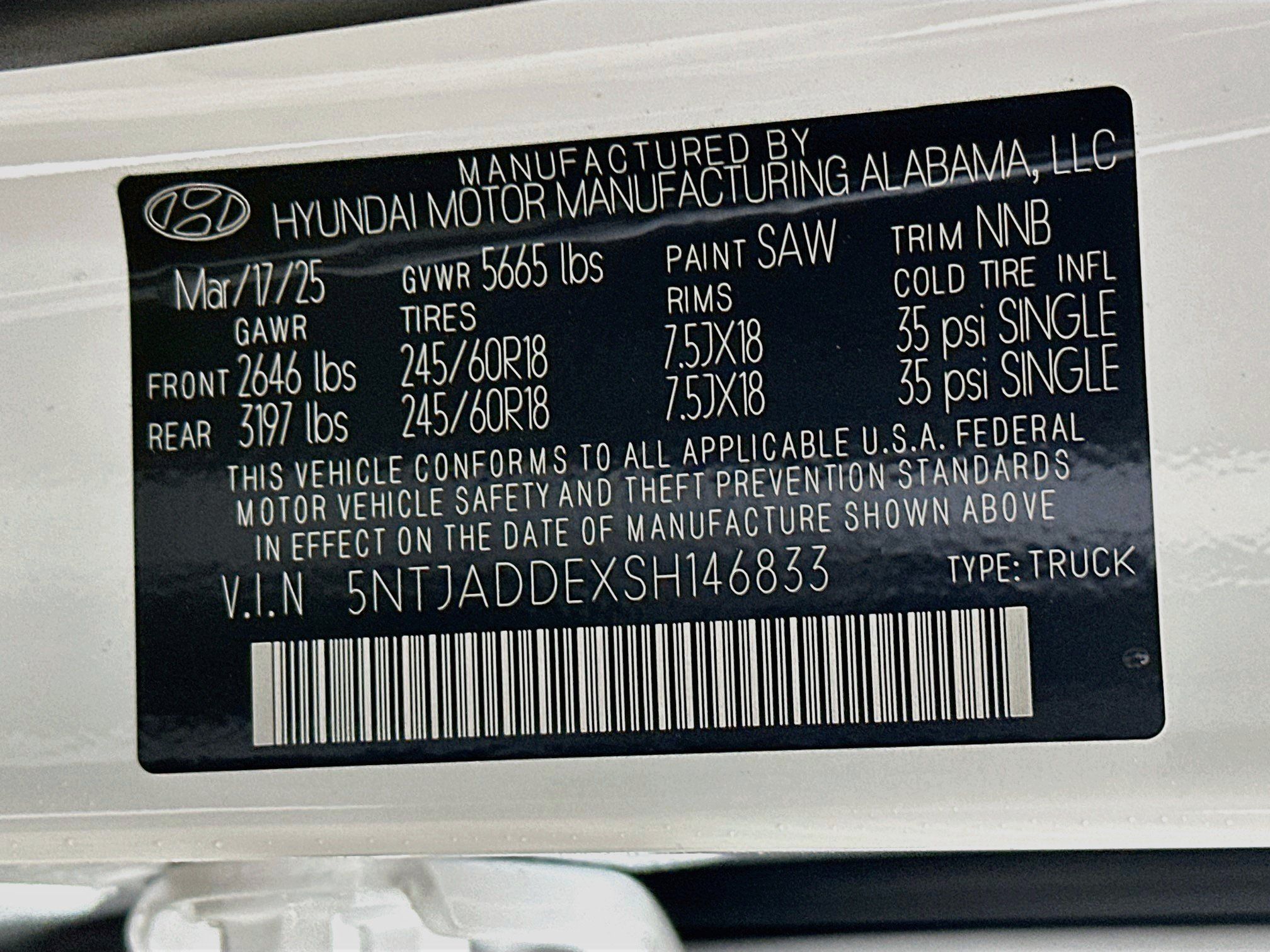 Certified 2025 Hyundai Santa Cruz SE AWD/4WD image 30