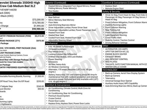 Used 2024 Chevrolet Silverado 3500 High Country w/ High Country Premium Package AWD/4WD image 7