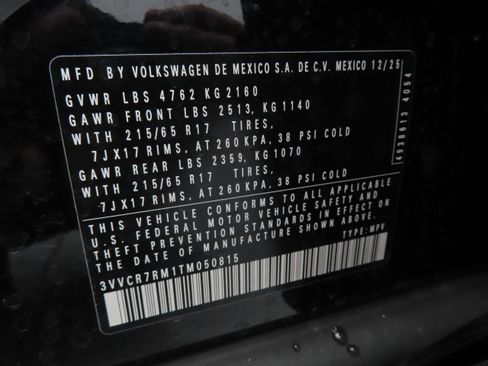 New 2026 Volkswagen Tiguan S FWD image 27