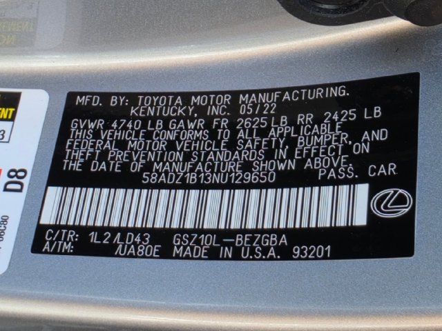 Used 2022 Lexus ES 350 w/ Premium Package FWD image 33