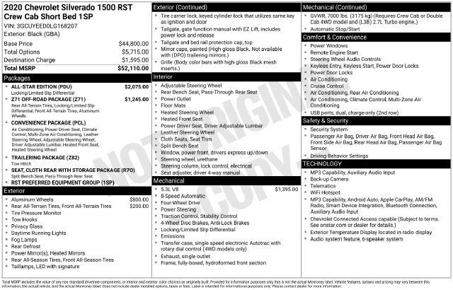 Used 2020 Chevrolet Silverado 1500 RST w/ All-Star Edition AWD/4WD image 30