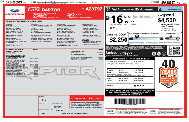 Used 2018 Ford F150 Raptor AWD/4WD image 33