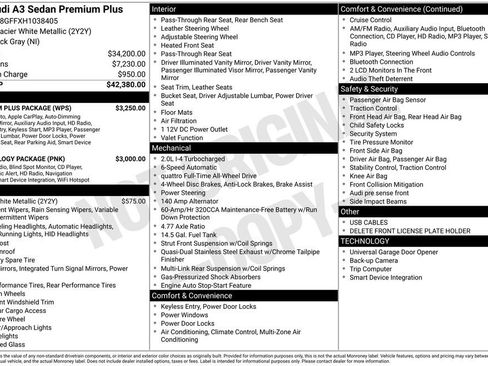 Used 2017 Audi A3 2.0T Premium Plus w/ Premium Plus Package image 3