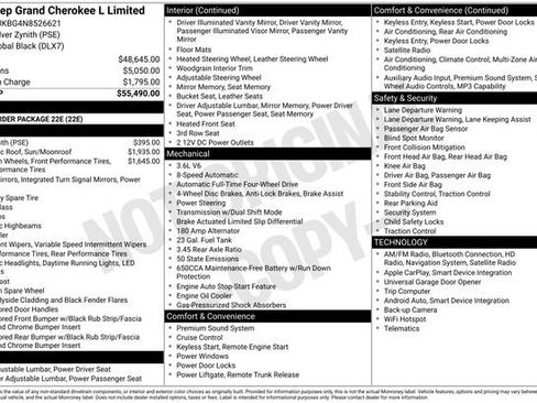 Used 2022 Jeep Grand Cherokee L Limited AWD/4WD image 19