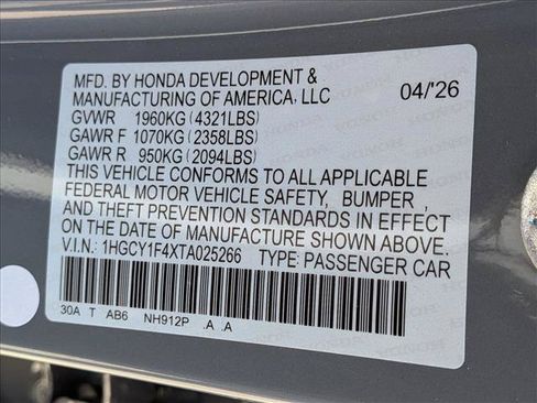 New 2026 Honda Accord SE image 19