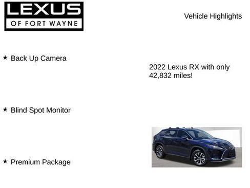 Used 2022 Lexus RX 350 AWD w/ Premium Package image 8