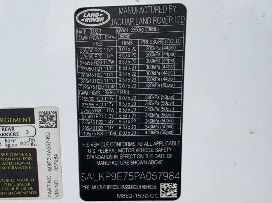 Used 2023 Land Rover Range Rover SE AWD/4WD image 48