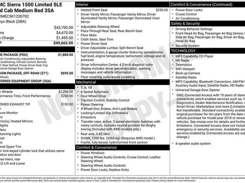 Used 2019 GMC Sierra 1500 SLE w/ SLE Value Package AWD/4WD image 4