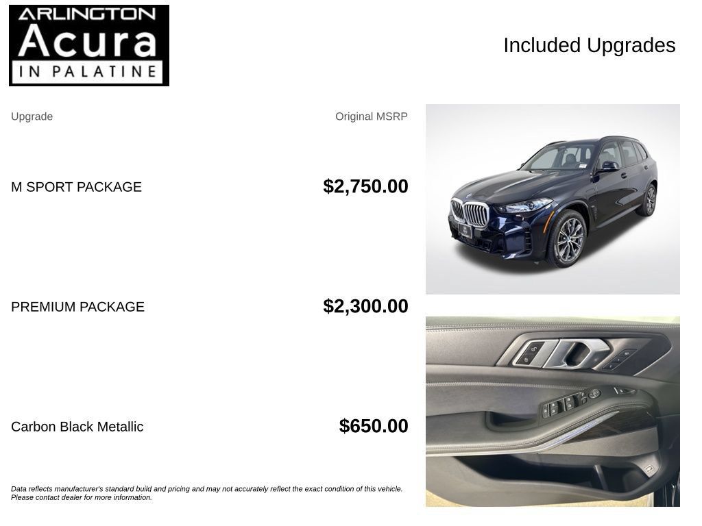 Used 2024 BMW X5 xDrive50e w/ M Sport Package AWD/4WD image 4
