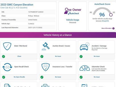 Used 2023 GMC Canyon Elevation