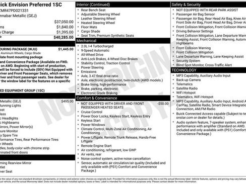 Certified 2023 Buick Envision Preferred w/ Sport Touring Package AWD/4WD image 19