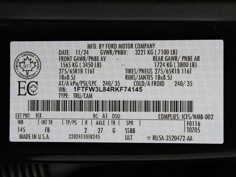 Used 2024 Ford F150 XLT w/ XLT Black Appearance Package AWD/4WD image 73