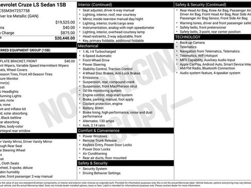 Used 2017 Chevrolet Cruze LS FWD image 21
