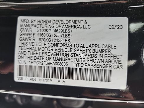 Certified 2023 Honda Accord EX-L image 44
