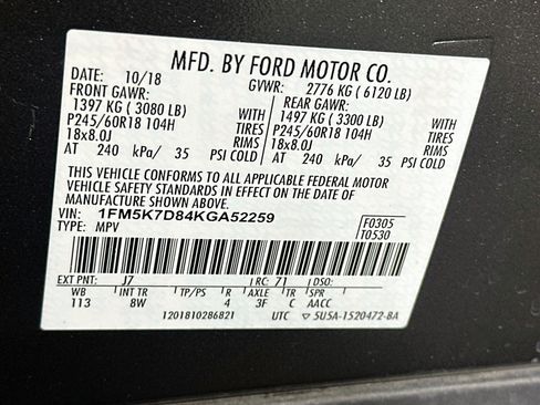 Used 2019 Ford Explorer XLT w/ Equipment Group 201A FWD image 12