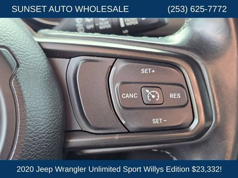 Used 2020 Jeep Wrangler Unlimited Sport AWD/4WD image 39
