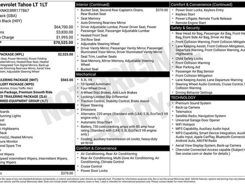 Certified 2024 Chevrolet Tahoe LT w/ Luxury Package AWD/4WD image 11