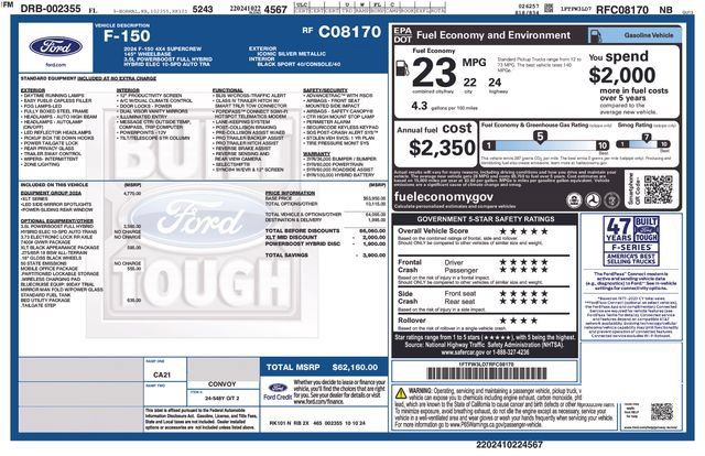 Used 2024 Ford F150 XLT w/ Equipment Group 302A MID AWD/4WD image 2