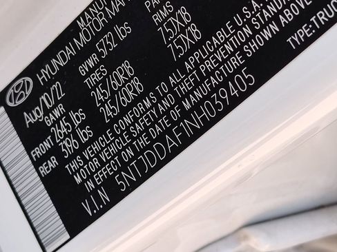 Used 2022 Hyundai Santa Cruz SEL Premium w/ Cargo Package image 16