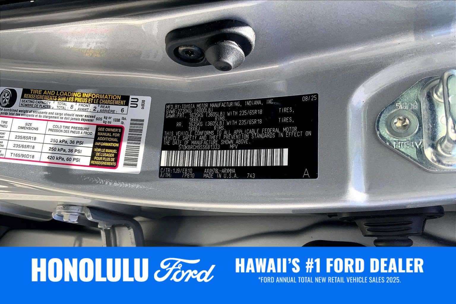 Used 2025 Toyota Highlander XLE AWD/4WD image 20