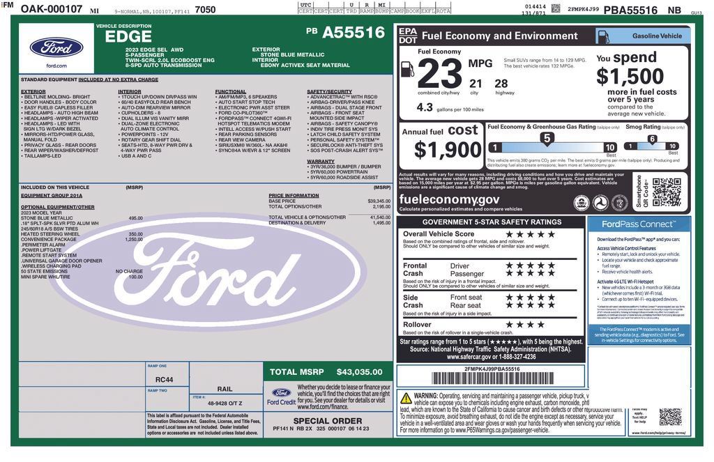 Used 2023 Ford Edge SEL w/ Convenience Package AWD/4WD image 41