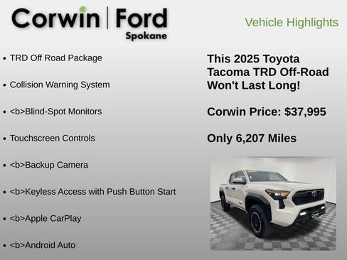 Used 2025 Toyota Tacoma TRD Off-Road image 6