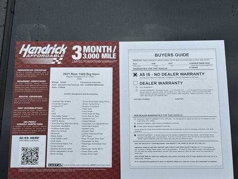 Used 2021 RAM 1500 Big Horn RWD image 32