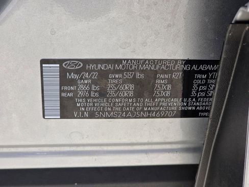 Used 2022 Hyundai Santa Fe SEL w/ Cargo Package FWD image 30