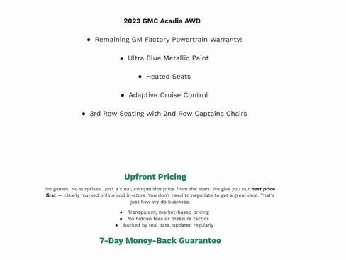 Used 2023 GMC Acadia SLE w/ Driver Convenience Package image 2