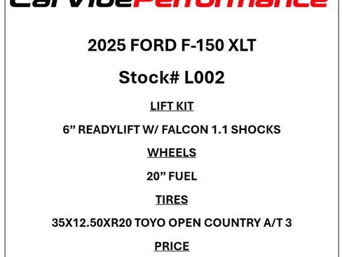 Used 2025 Ford F150 XLT w/ Equipment Group 301A Standard AWD/4WD image 2