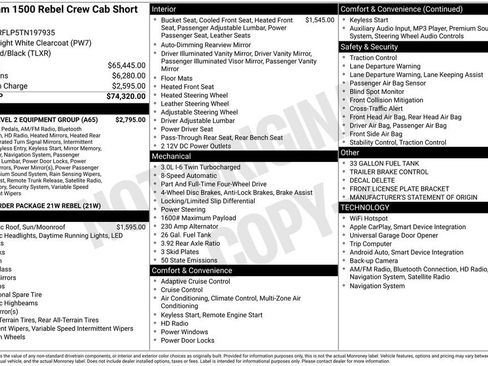 New 2026 RAM 1500 Rebel w/ Rebel Level 2 Equipment Group image 11