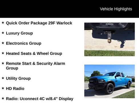 Used 2021 RAM 1500 Warlock w/ Luxury Group AWD/4WD image 4