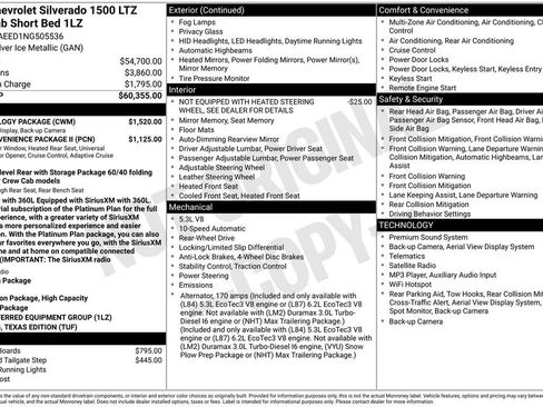 Certified 2022 Chevrolet Silverado 1500 LTZ w/ Technology Package RWD image 38