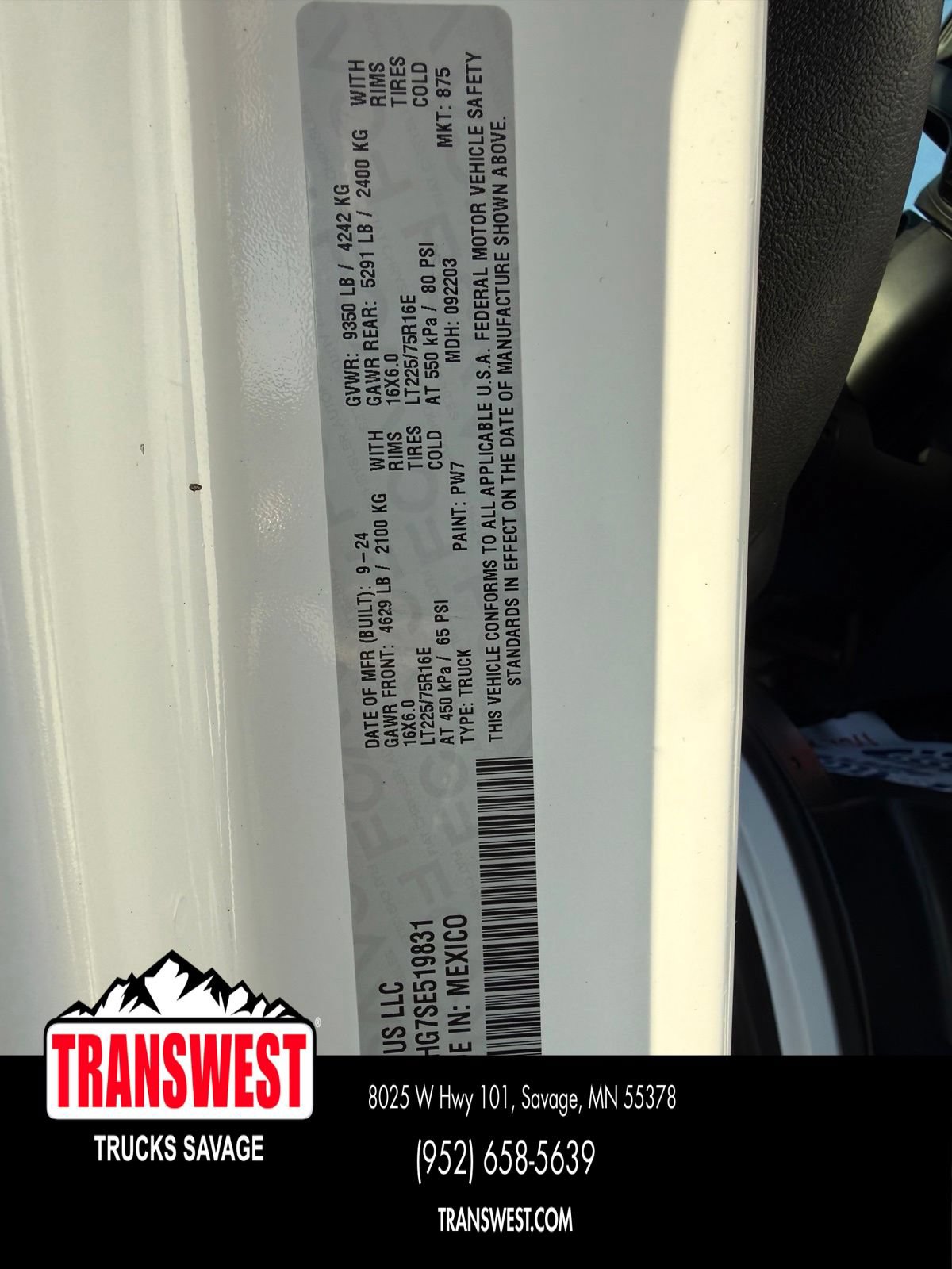 Used 2025 RAM ProMaster 3500 w/ Convenience Group FWD image 18