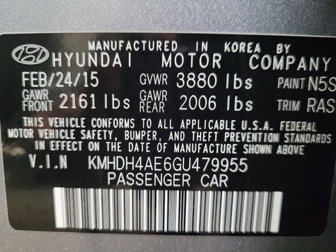 Used 2016 Hyundai Elantra SE w/ Option Group 02 FWD image 33