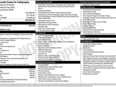 Used 2026 Hyundai Santa Fe Calligraphy w/ Tow & Go Package FWD image 35
