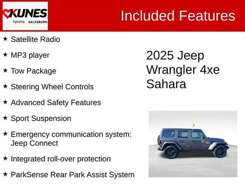 Used 2025 Jeep Wrangler Unlimited Sahara w/ Safety Group image 3