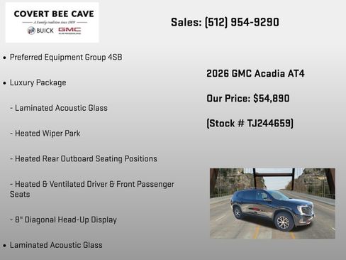 New 2026 GMC Acadia AT4 w/ Luxury Package AWD/4WD image 6