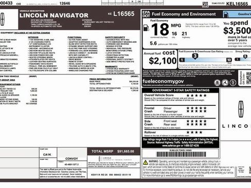 Used 2019 Lincoln Navigator Reserve image 3