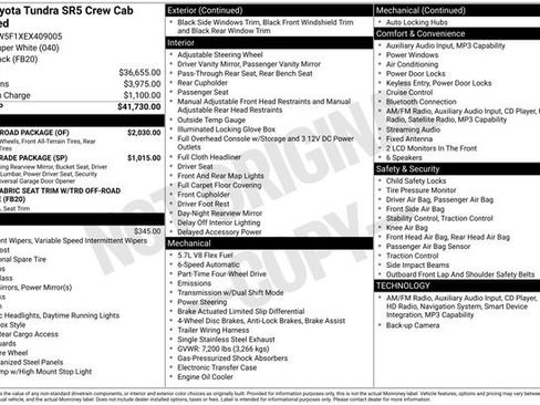 Used 2014 Toyota Tundra SR5 w/ TRD Off Road Package AWD/4WD image 46