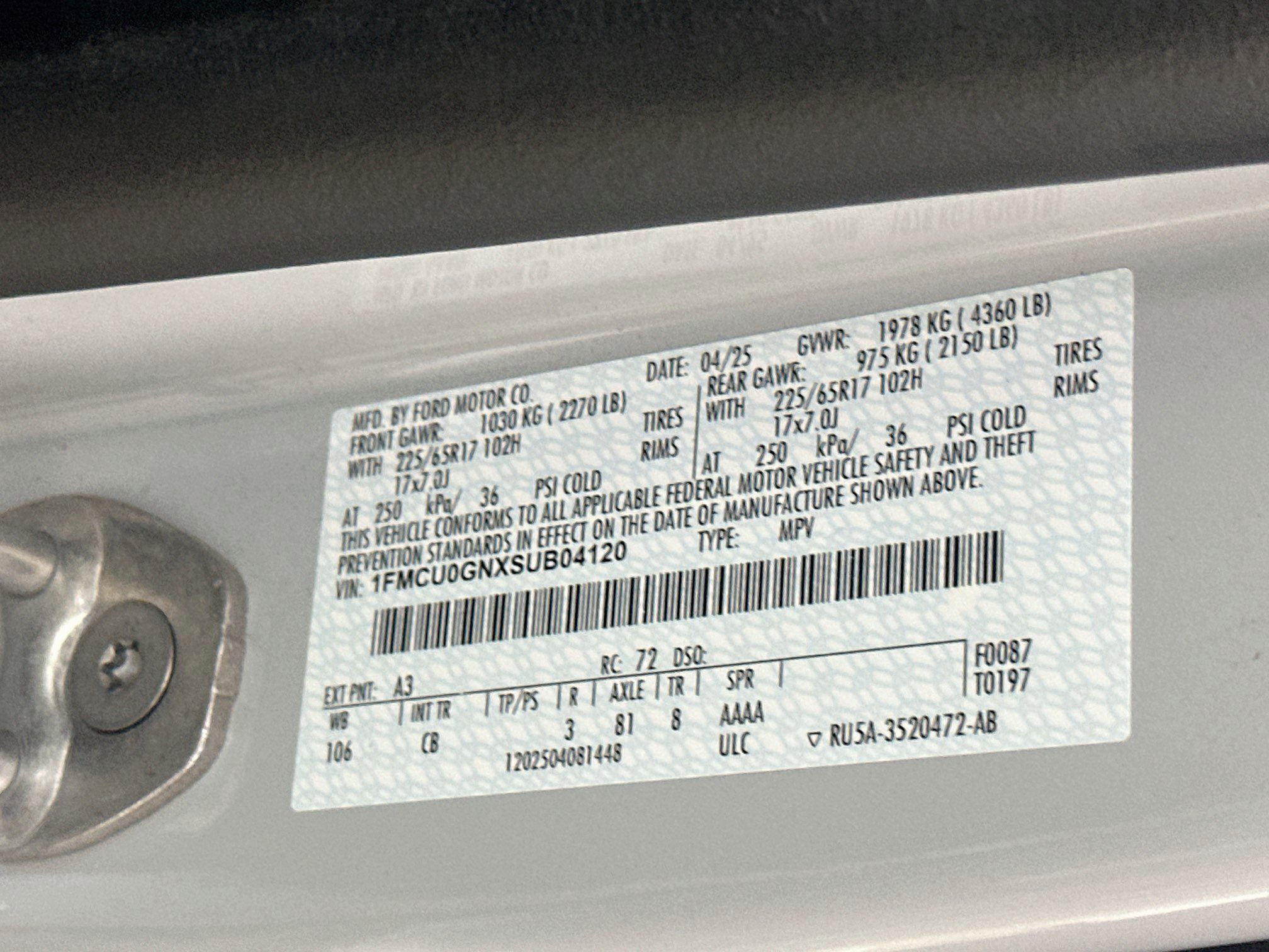 Used 2025 Ford Escape Active FWD image 12