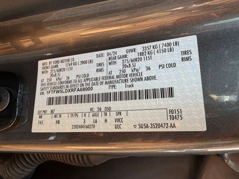 Used 2024 Ford F150 Lariat w/ Bed Utility Package AWD/4WD image 33